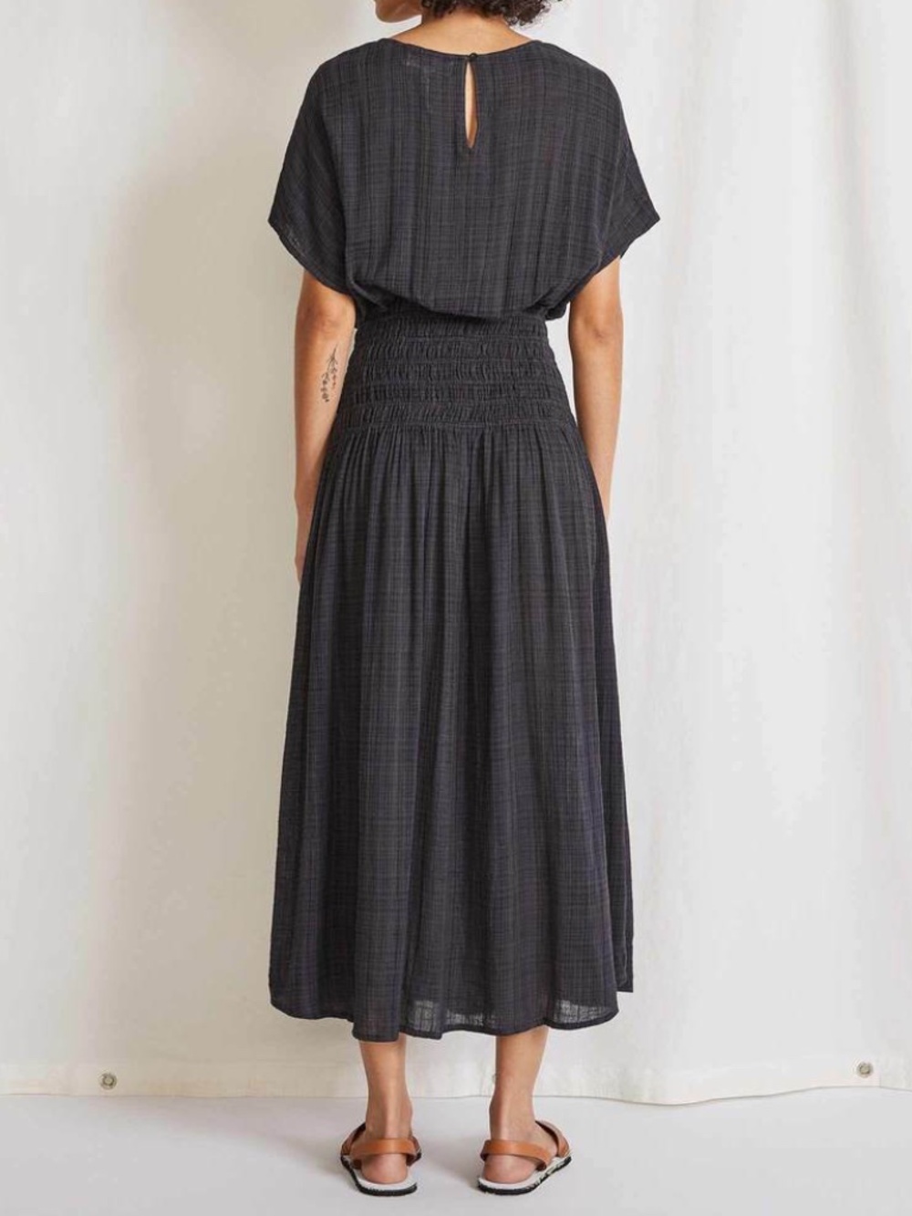 Apiece Apart Mana Midi Dress - Charcoal XS - Picture 11 of 12